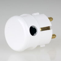 Kopp Schutzkontakt Winkelstecker Arktisweiß 16A 230V für Kabel bis 3x1,5 mm² 1785.0200.7