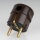 Kopp Schutzkontakt Winkelstecker Braun 16A 230V für Kabel bis 3x1,5 mm² 1785.0600.1