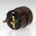 Kopp Schutzkontakt Winkelstecker Braun 16A 230V für Kabel bis 3x1,5 mm² 1785.0600.1
