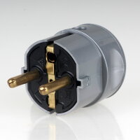 Kopp Schutzkontakt Winkelstecker Silber 16A 230V für...