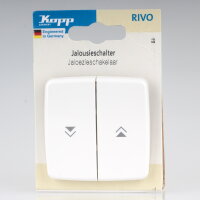 Kopp Rivo Jalousieschalter Weiß ähnlich RAL...