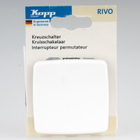 Kopp Rivo Kreuzschalter Weiß ähnlich RAL 9010...