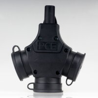 PCE 3-fach Schutzkontakt-Kupplung Schwarz 16A 250V 3500W...