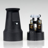 Kopp Schutzkontakt-Kupplung Schwarz IP20 16A 250VAC für Kabel bis 3x1,5 mm² 1807.1600.3