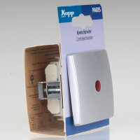 Kopp Paris Kontrollschalter Silber beleuchtet 10A 250VAC...