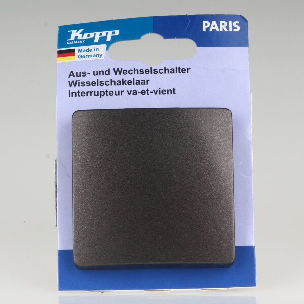 Kopp Paris Universal Aus- und Wechselschalter Palisander-Braun 10A 250VAC IP20 UP 6506.2608.7