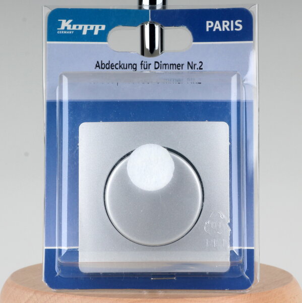 Kopp Paris Abdeckung für Dimmer Nr. 2 Silber ähnlich RAL 7040 3337.2018.7