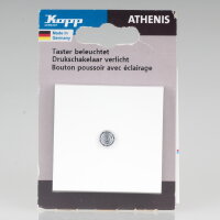 Kopp Athenis Taster beleuchtet Reinweiß...