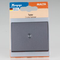 Kopp Malta Taster beleuchtet Anthrazit 10A 250V IP20...