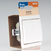 Kopp Malta Serienschalter Weiß 10A 250V IP20...