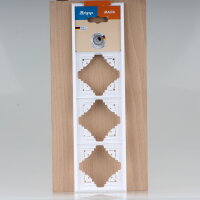 Kopp Malta Abdeckrahmen 4-fach Arktisweiß 295x80 mm...