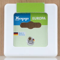 Kopp Europa Abdeckrahmen 1-fach Arktisweiß 80x80 mm...