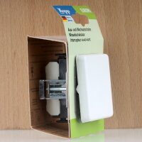 Kopp Europa Universal Aus- und Wechselschalter Arktisweiß 10A 250V IP20 Unterputz 6136.1308.2