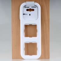 Kopp Donau Abdeckrahmen 3-fach Arktisweiß 222x80 mm...