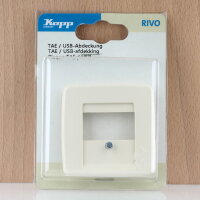 Kopp RIVO TAE / USB-Abdeckung cremeweiß 58 ×...
