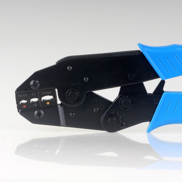 Unitec 46606 Crimpzange 0,5–6,0 mm² für isolierte Kabelschuhe und Aderendhülsen