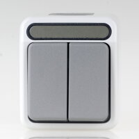 Merten Serienschalter 1-polig 10 AX 250 V Aufputz IP44...