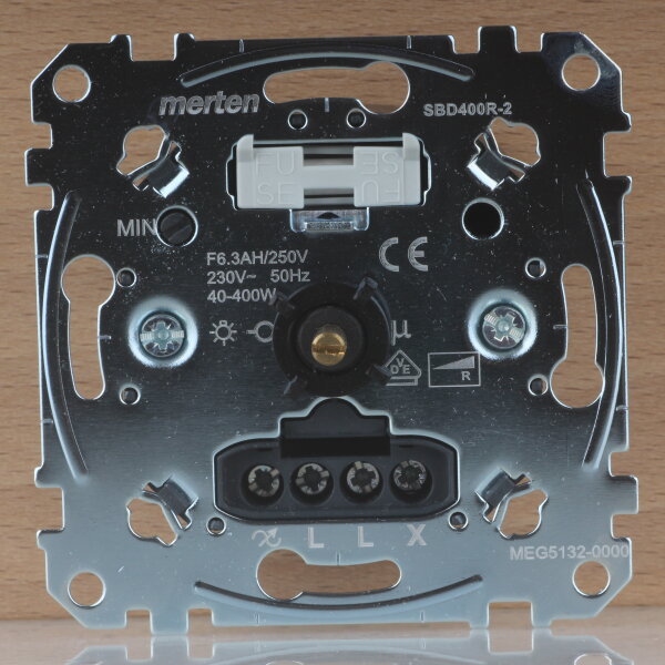 Merten Drehdimmer-Einsatz für ohmsche Last 40–400W 230V AC MEG5132-0000