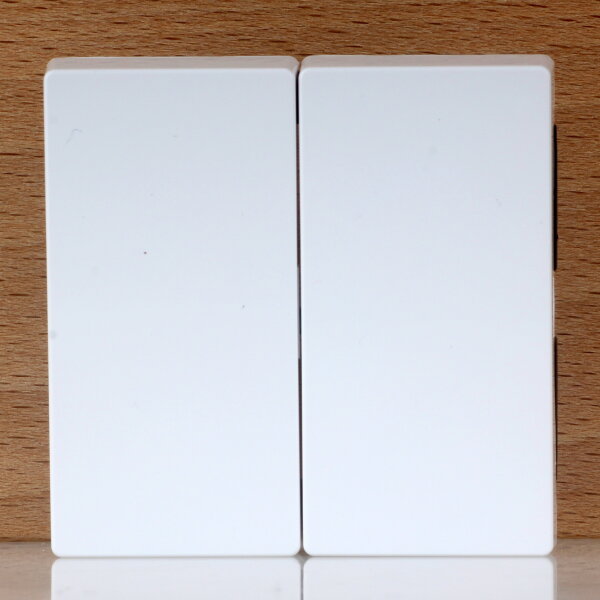 Merten Doppelwippe für Serienschalter Aktivweiß glänzend 55×55mm System M 432525 / 30235