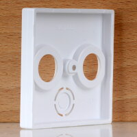 Merten Zentralplatte für Antennensteckdose Aktivweiß glänzend 55×55mm System M 296725 / 30240