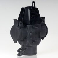 Unitec Gummi Schutzkontakt 3-Wege-Kupplung 16A 250V mit...