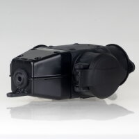 Unitec Gummi Schutzkontakt 3-Wege-Kupplung 16A 250V mit Klappdeckel IP44 schwarz 44220L
