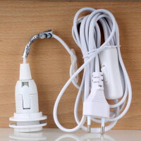 Unitec Anschlussleitung 2m mit Schnurschalter Eurostecker...