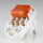 Unitec Schutzkontakt-Winkelstecker weiß mit Schalter orange beleuchtet 10A/250 V AC 2-polig 44084L