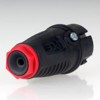 Unitec PCE Gummi-Schutzkontakt-Stecker schwarz 16A/250V AC IP54 Taurus 2 – 40549L