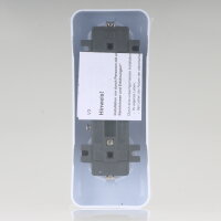 Unitec Aufputz-Schutzkontakt-Steckdose 3-fach Alpinweiß 16A / 250V IP20 mit Kinderschutz 42015L